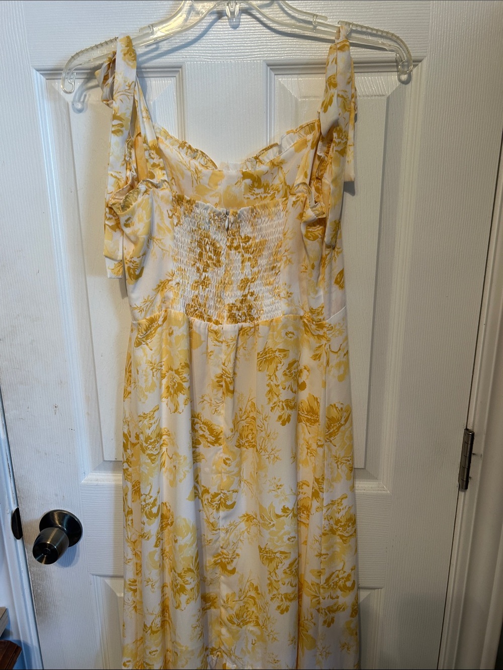 Yellow Floral Corset Maxi Dress - Picture 7 of 9